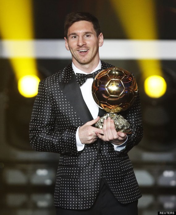 Messi se pone flamenco para recibir el balón de oro