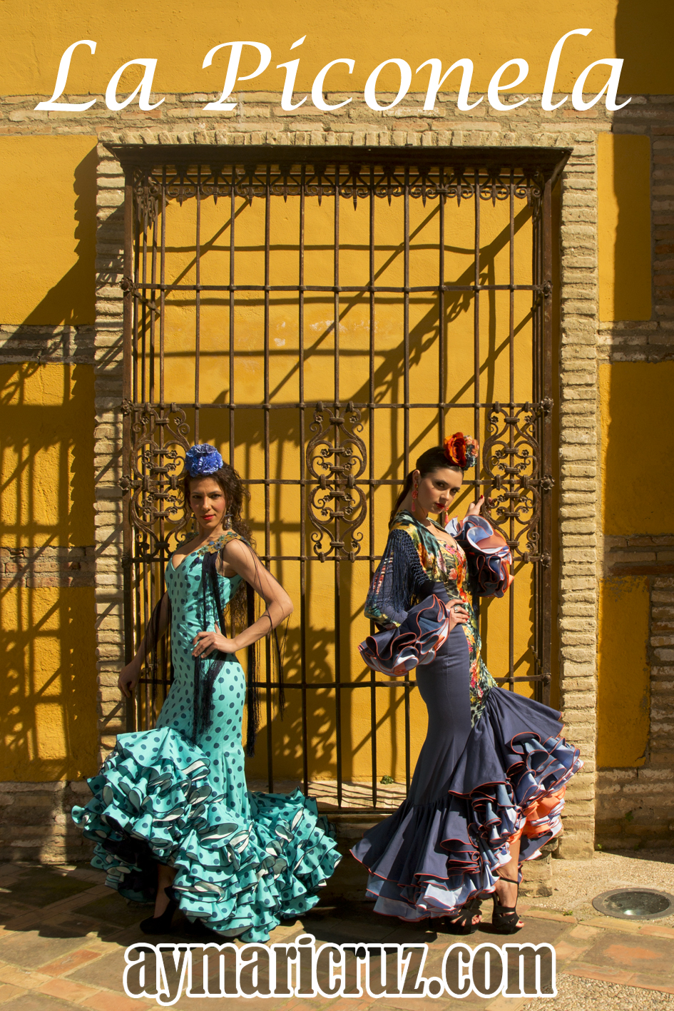 La Piconela, vistiendo a la flamenca de Andújar