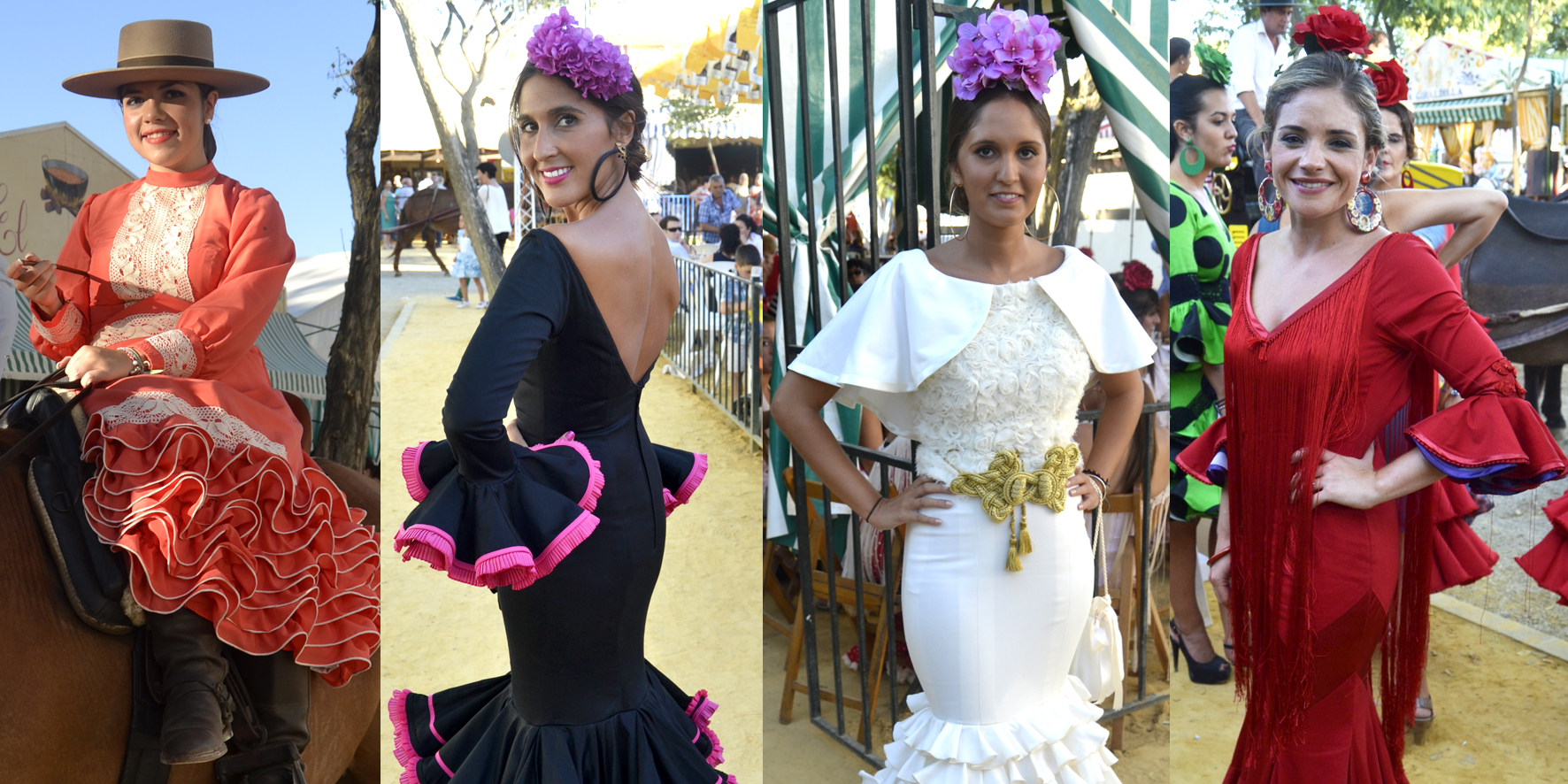 Flamencas en la Feria de Lebrija 2014
