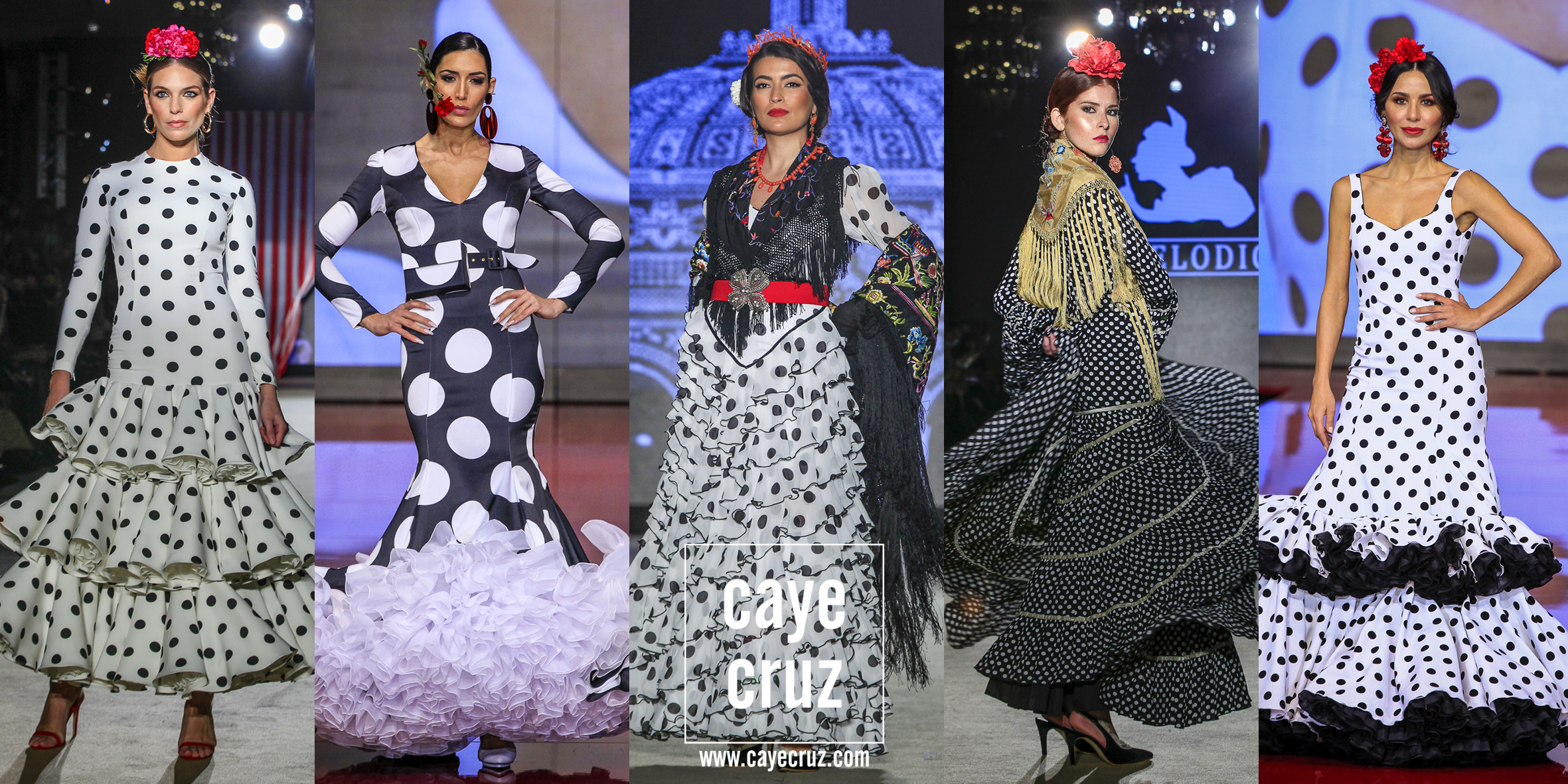 Flamenca para Feria de Sevilla 2022: Negro sobre (y viceversa) CayeCruz
